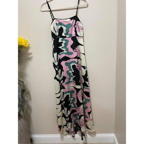 NWT Anthropologie x Oopscool Graphic Print Dress Size L - Picture 7 of 11